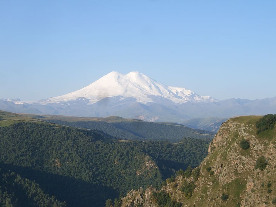 Mountains, Caucasus, Elbrus, the caucasus, northern caucasus, HD wallpaper