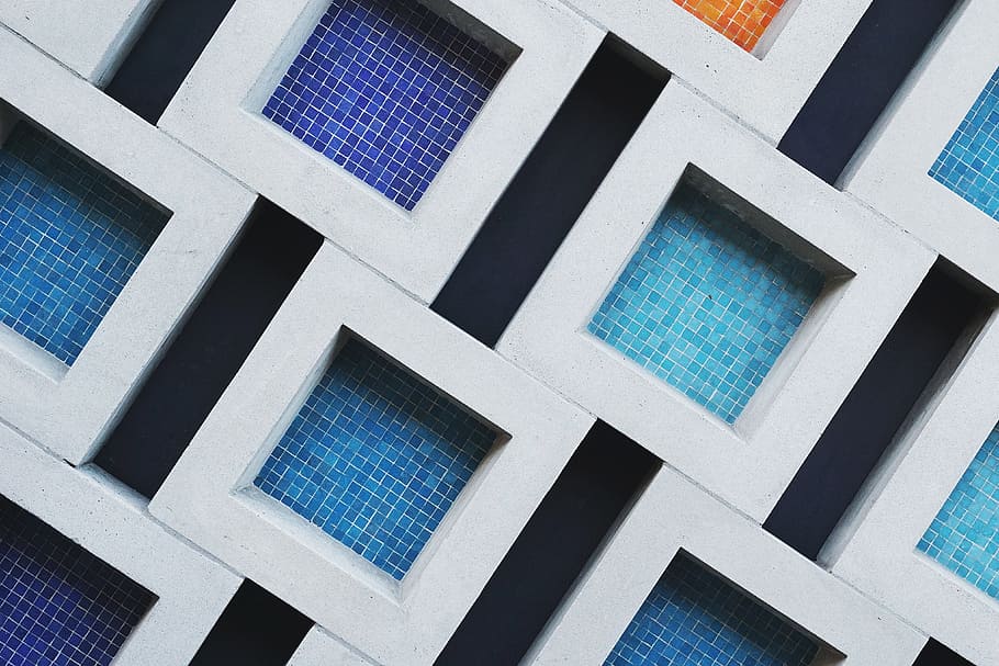 white, blue, and orange illustration, pattern background, patterns HD wallpaper