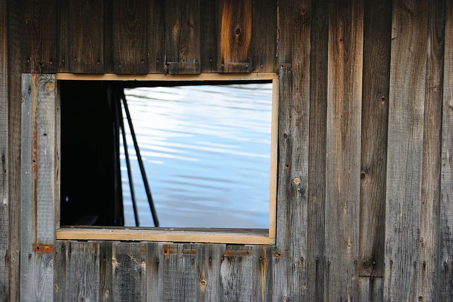 window, water, wood, wood - material, no people, day, architecture HD wallpaper