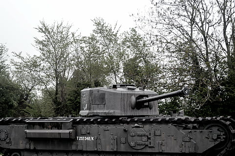 char, tank, old, second world war, battle, former, normandy HD wallpaper