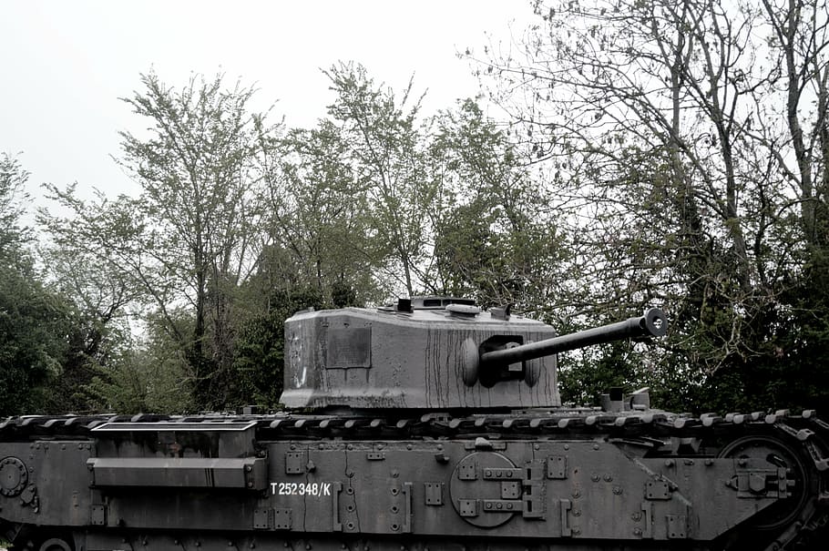 char, tank, old, second world war, battle, former, normandy HD wallpaper