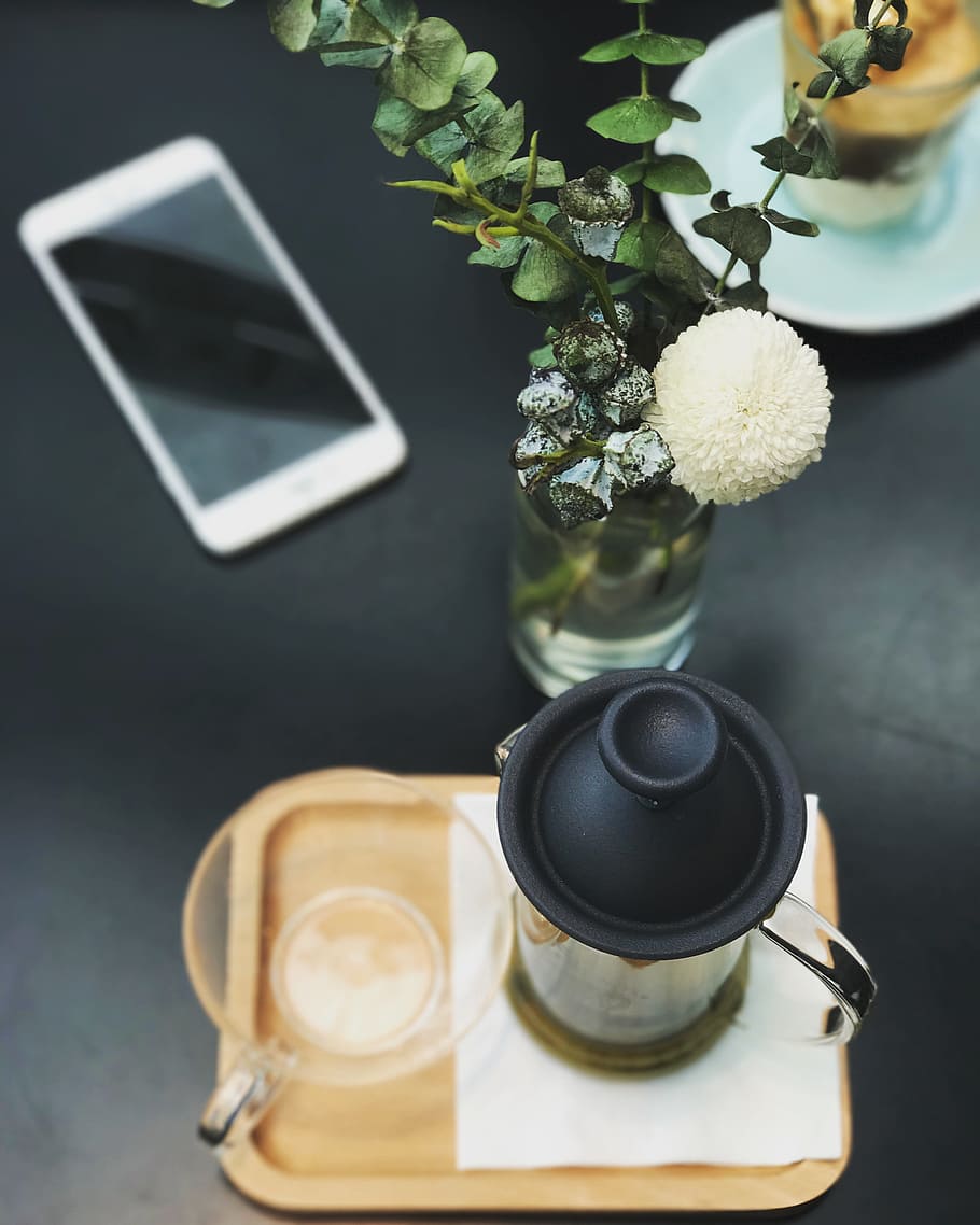 tea, mobile, iphone, mobile phone, plant, life, lifestyle, afternoon tea HD wallpaper