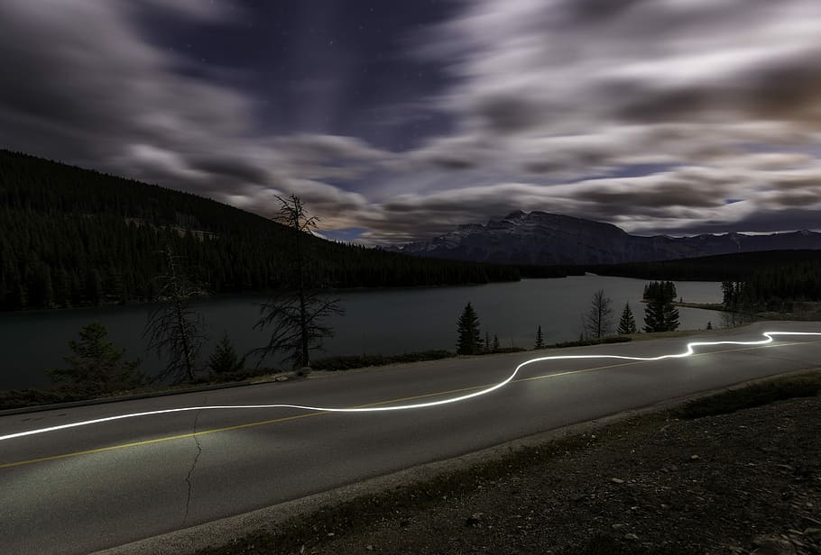 still life photography of lighting, lighting photography on road HD wallpaper