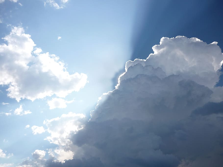 cloud, sky, sun, light, contrast, cloud - sky, beauty in nature HD wallpaper