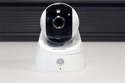 white and black Hikvision webcam, Products, Hd, Material, technology HD wallpaper