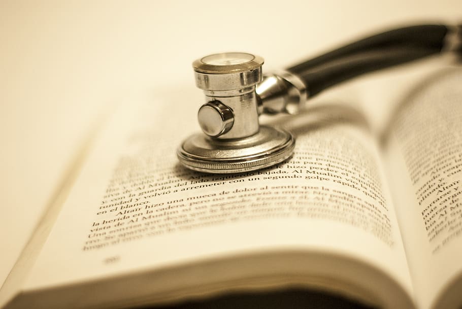 stethoscope, medicine, treatment, hospital, publication, paper