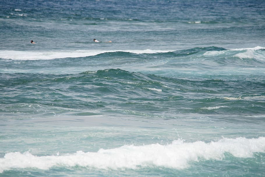 Waves, Tide, Sea, Ocean, Blue, White, breaking, nature, beauty in nature HD wallpaper