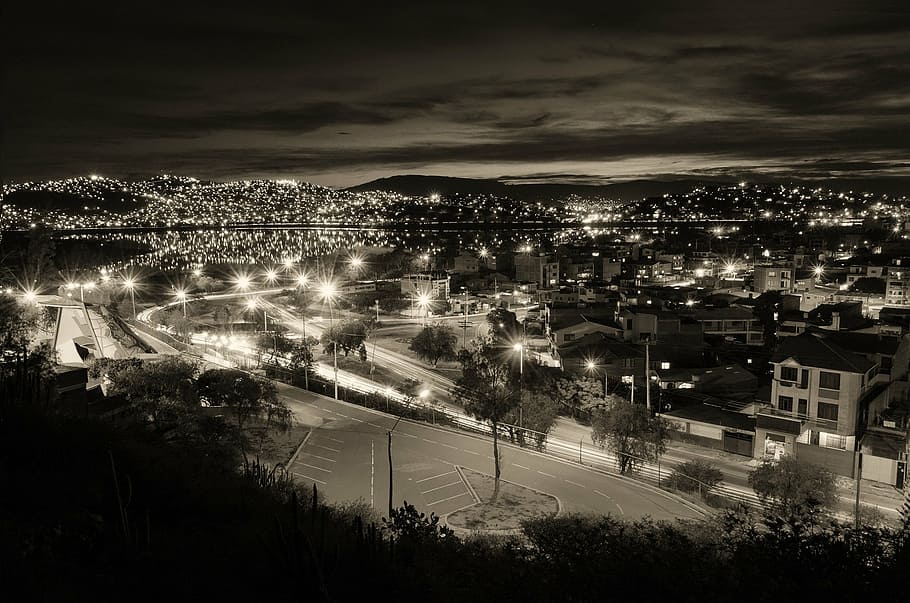 cochabamba, laguna, alalay, night, architecture, building exterior, HD wallpaper