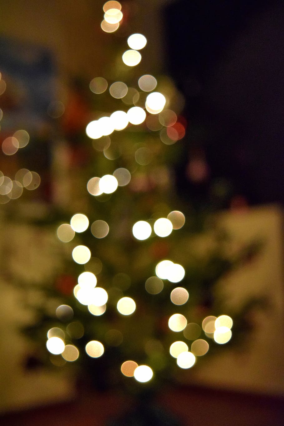 abstract, blur, bokeh, bright, celebration, christmas, christmas lights, HD wallpaper