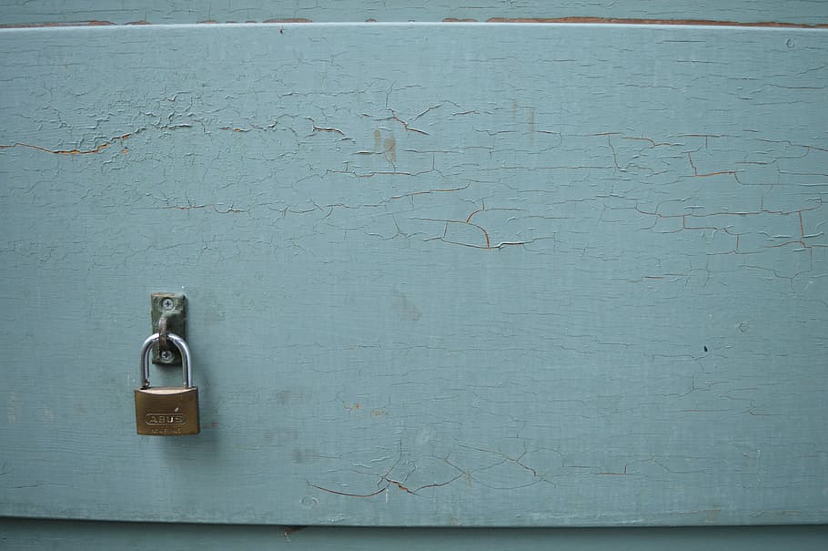 Lock, Door, Paint, Texture, green, entrance, home, house, access HD wallpaper