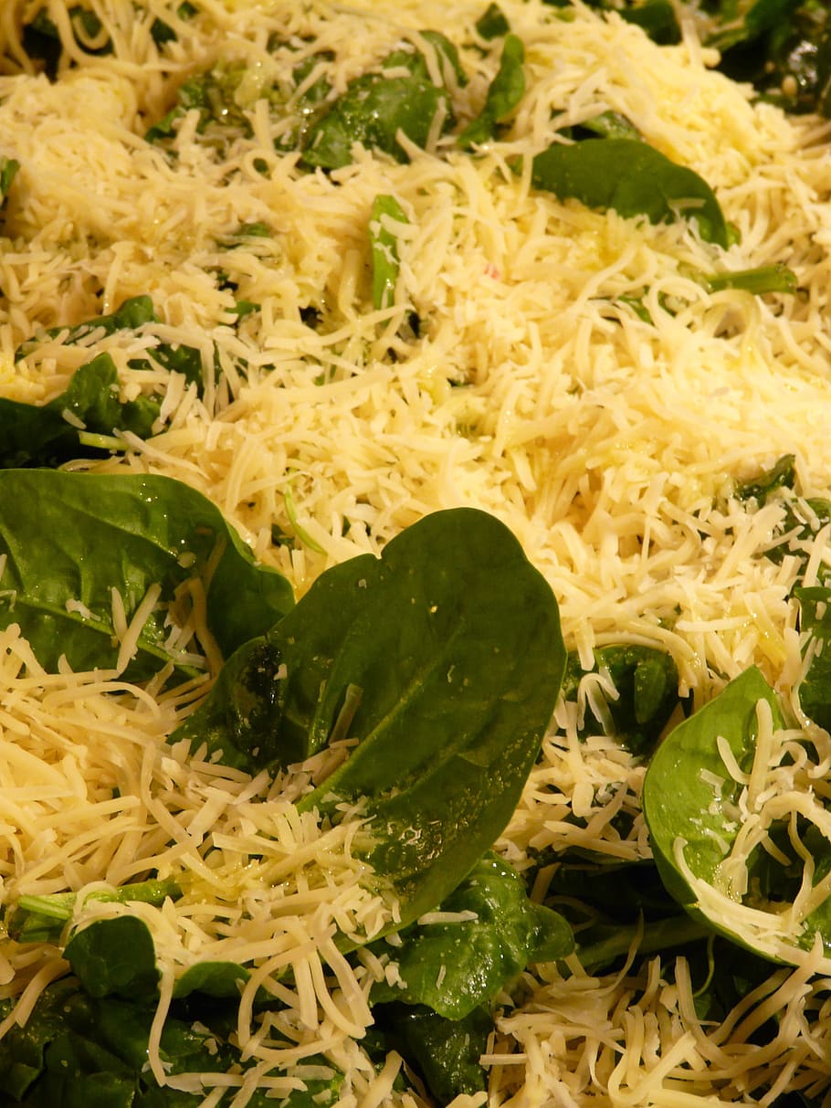 Cheese, Spinach, Topping, Gauda, Edam, pizza, pizza topping HD wallpaper