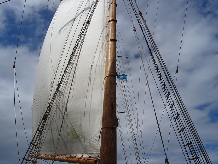 Sailing Vessel, Mast, Ship, rigging, sailing boat, boat mast, HD wallpaper