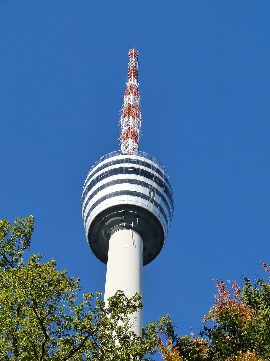 Stuttgart, Tv Tower, Sky, Blue, architecture, communication HD wallpaper