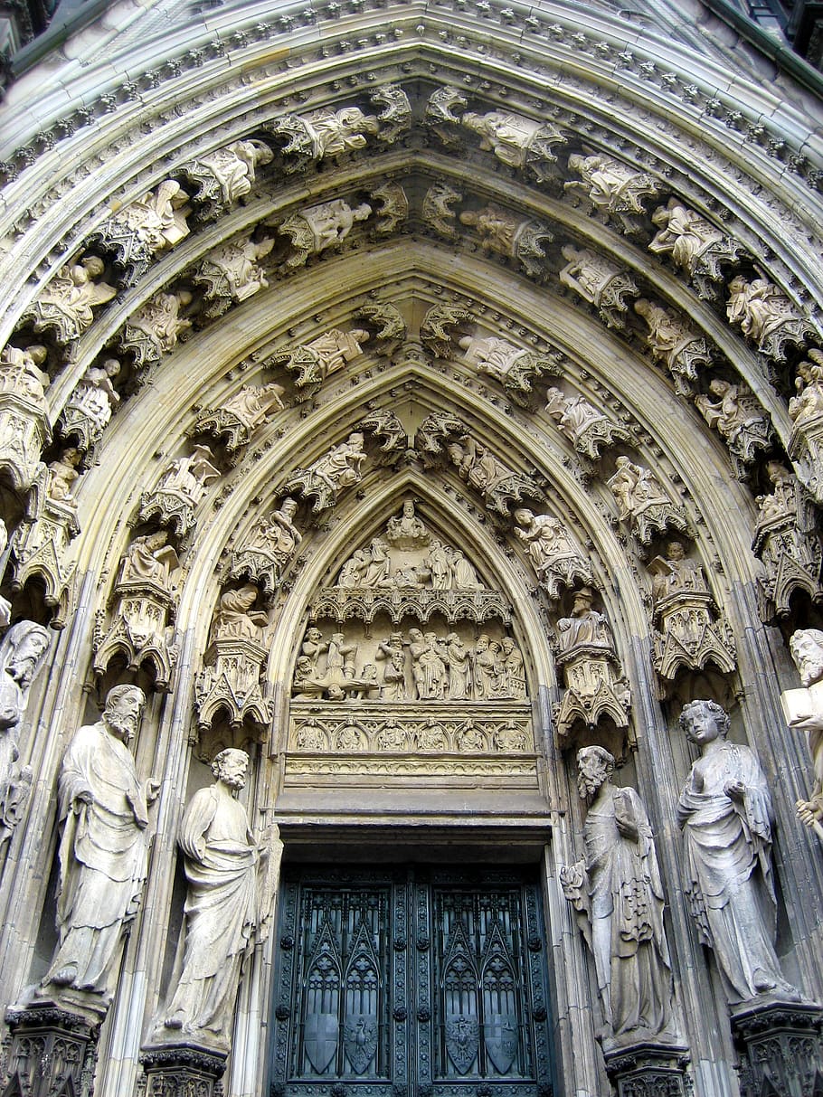 cologne cathedral, facade, input, church, architecture, places of interest HD wallpaper