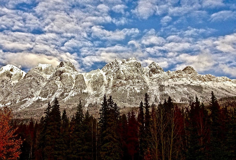 Mountains, Rockies, Snow, Scenery, nature, scenic, no people HD wallpaper