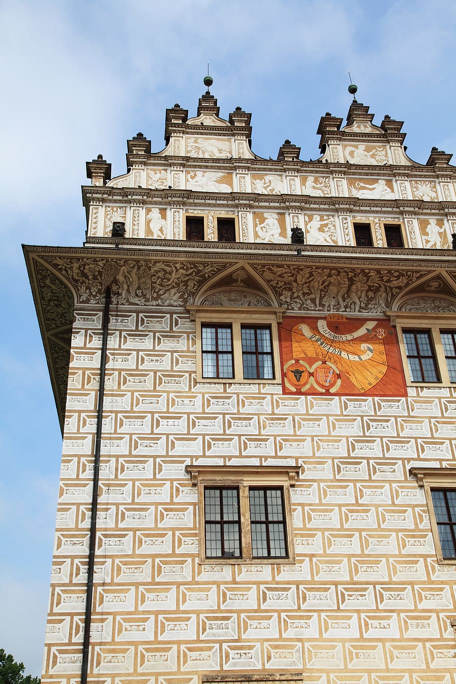 Architecture, Castle, Clock, Czech, republic, decoration, heritage HD wallpaper