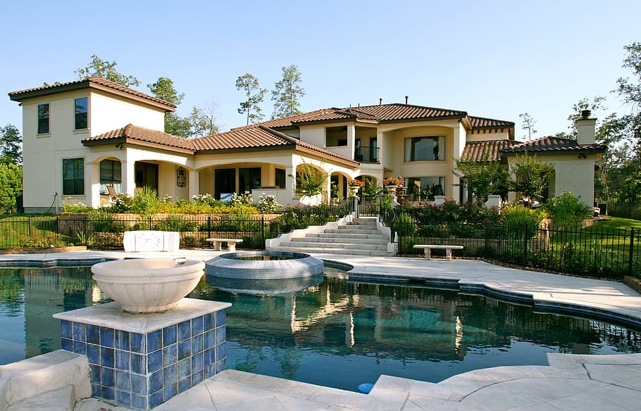 Home, House, House, Model, Pool, luxury, water, architecture HD wallpaper