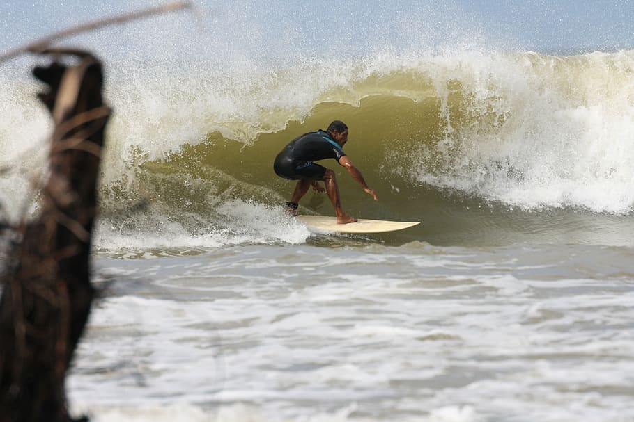 surfer, golf, sport, water, aquatic sport, motion, adventure HD wallpaper