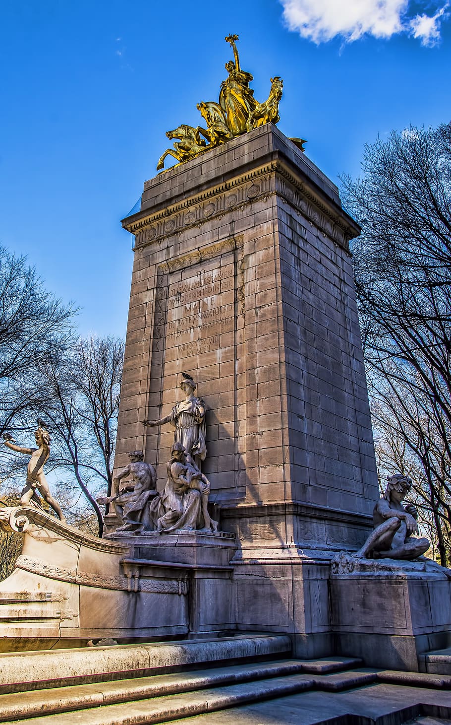 architecture, old, travel, sky, building, central park, statue, HD wallpaper