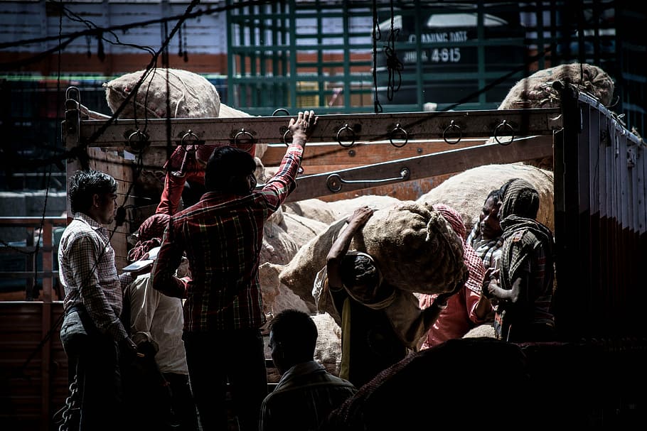 labor, loading unloading labor, transportation, shipping, distribution HD wallpaper