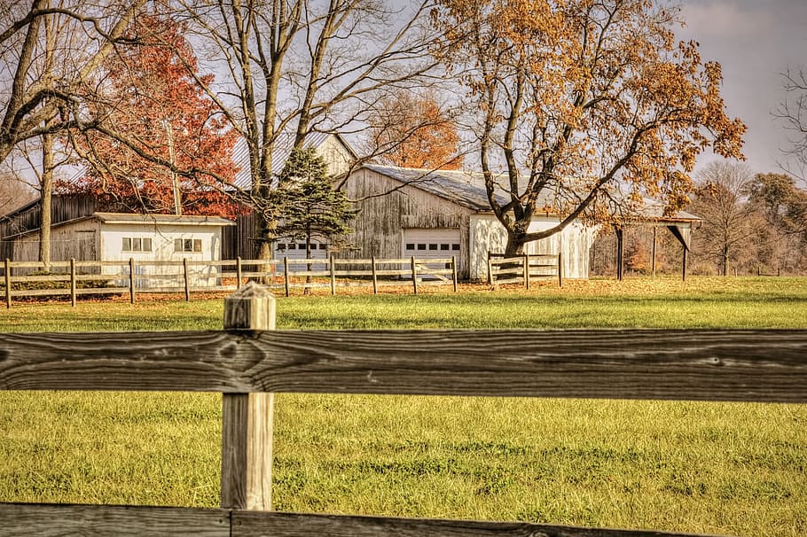 barn, rustic, barns, ohio, digital art, rural, scenic, country HD wallpaper