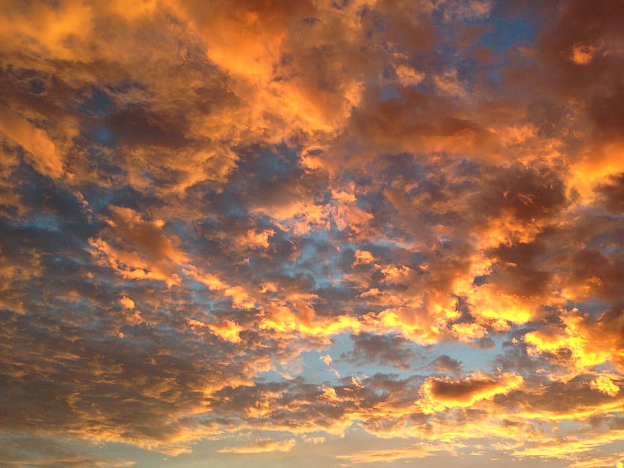 Mood, Afterglow, Clouds, sky, sunset, cloud - sky, dramatic sky HD wallpaper