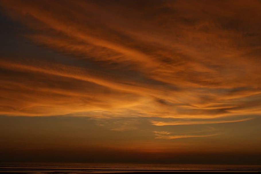 sunset, sky, dusk, evening, scenic, light, nature, cloud - sky HD wallpaper