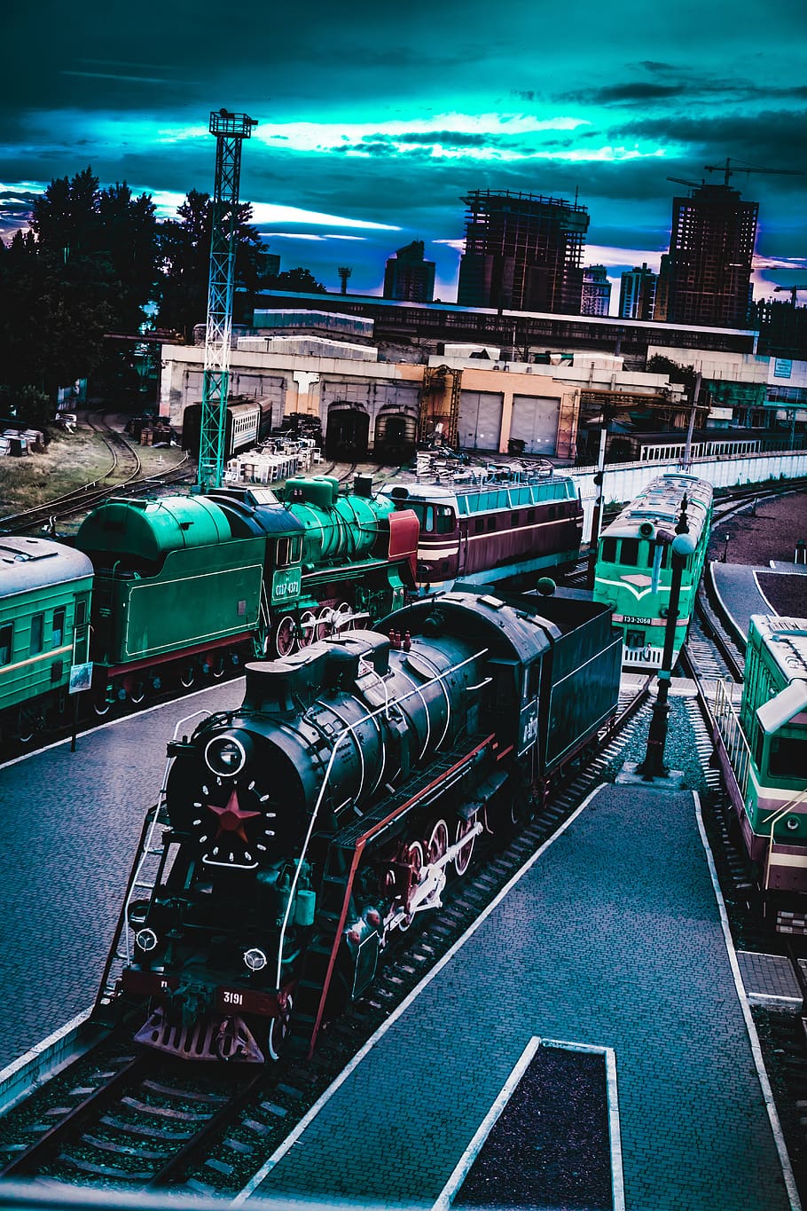 train, ukraine, railways, architecture, built structure, building exterior HD wallpaper
