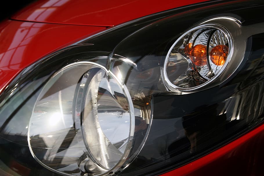 spotlight, renault twingo, red, blinker, light bulb, lighting HD wallpaper