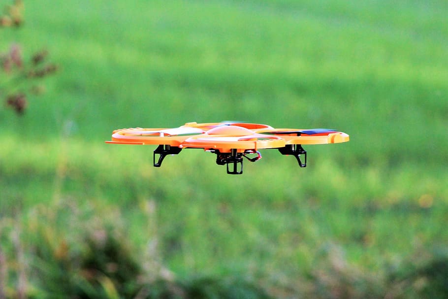 Drone, Flight, Fly, Rotor, Aircraft, grass, day, no people HD wallpaper
