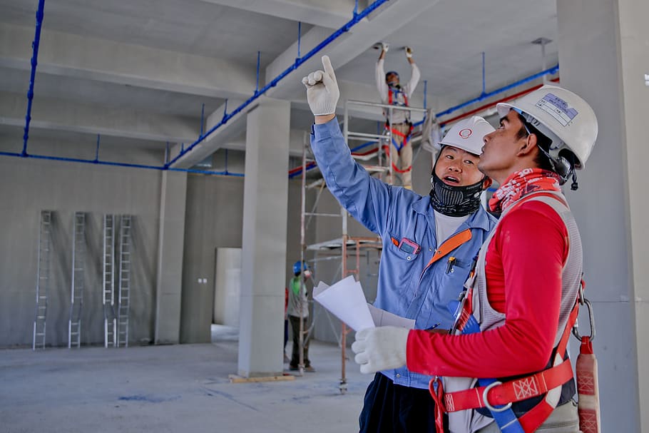 people, industry, construction, real people, one person, protection HD wallpaper