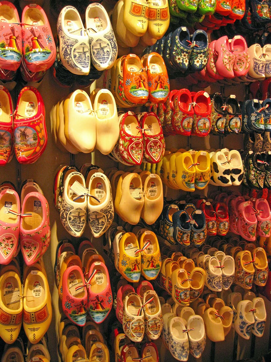amsterdam, shoes, holland, dutch, traditional, culture, netherlands, HD wallpaper