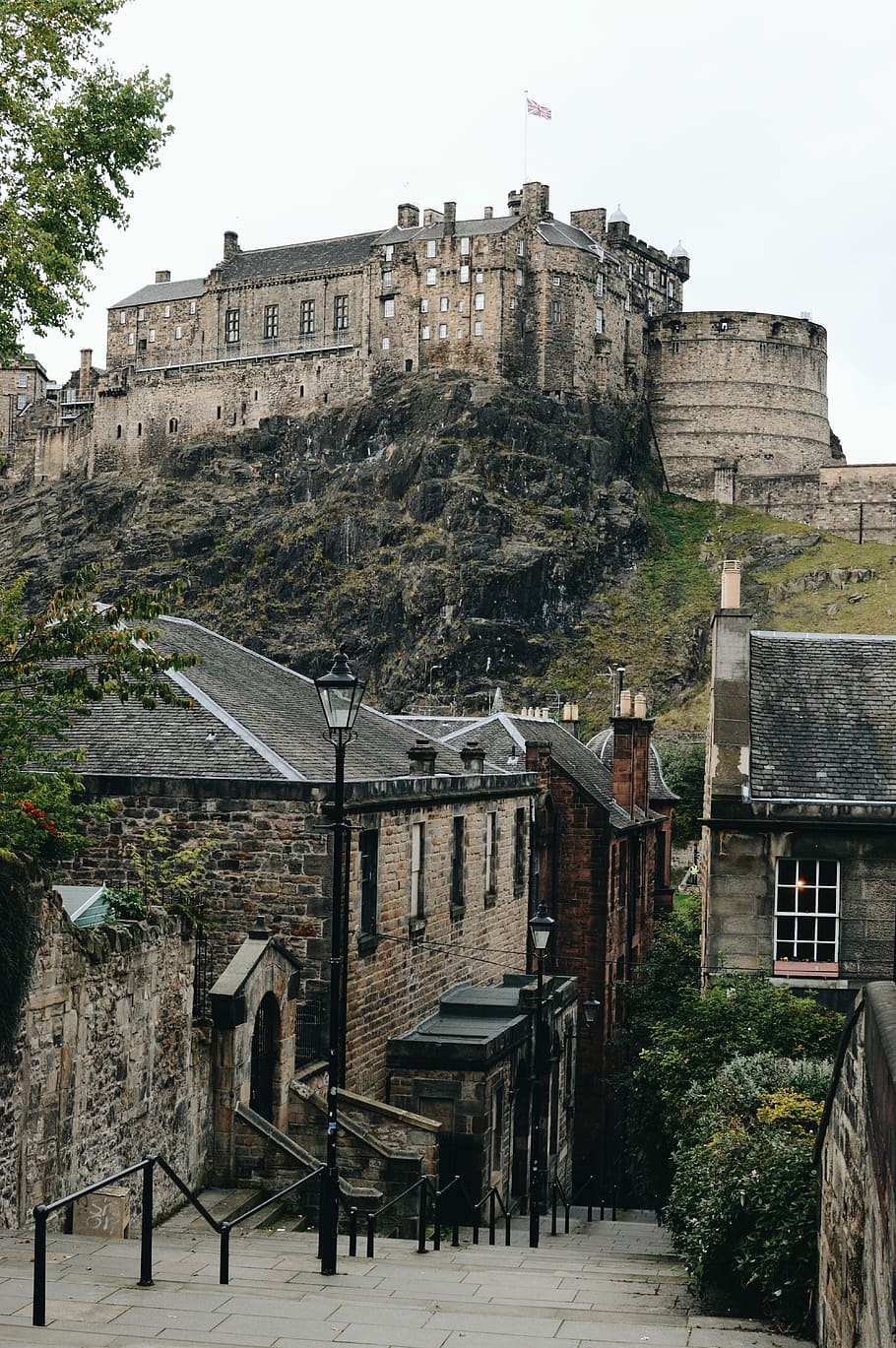 Edinburgh Castle on a Hill, 
