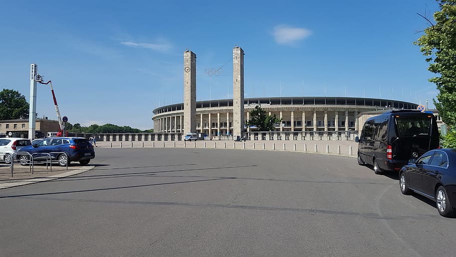 olympic stadium, berlin, architecture, mode of transportation HD wallpaper