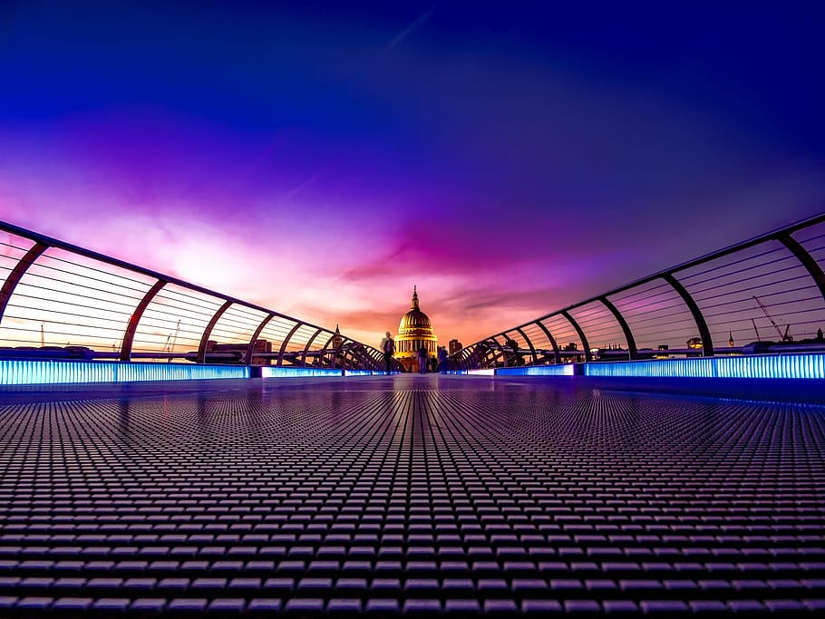 worms eye view photo of landmark, london, england, great britain, HD wallpaper