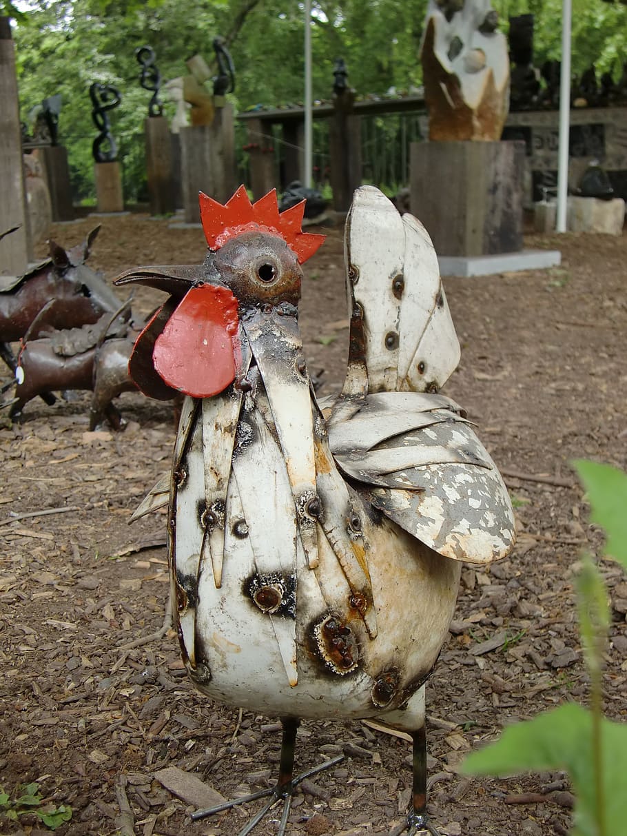 chicken, hen, poultry, range, colorful, decoration, figures HD wallpaper