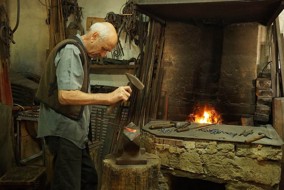 smith, iron, craft, master, workshop, firefox, old, flame, cove HD wallpaper