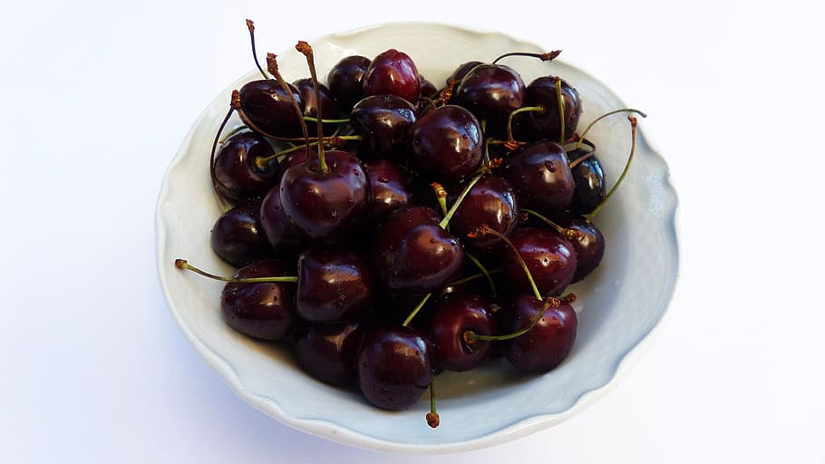 Cherries, Fruit, Summer, Colors, Nature, violet, food and drink HD wallpaper