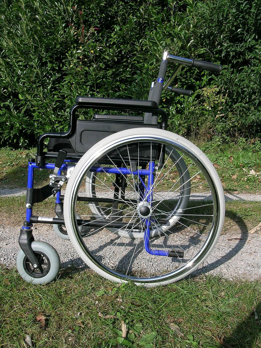 Wheelchair, Disability, aids for disabled people, grass, differing abilities, HD wallpaper
