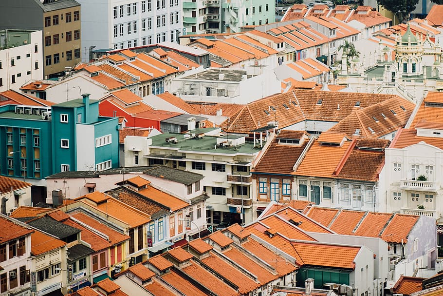 architecture, building, infrastructure, rooftops, houses, city HD wallpaper