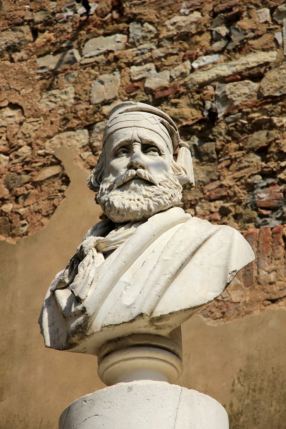 bust, statue, head, sculpture, stone, art, stone figure, famous personality HD wallpaper