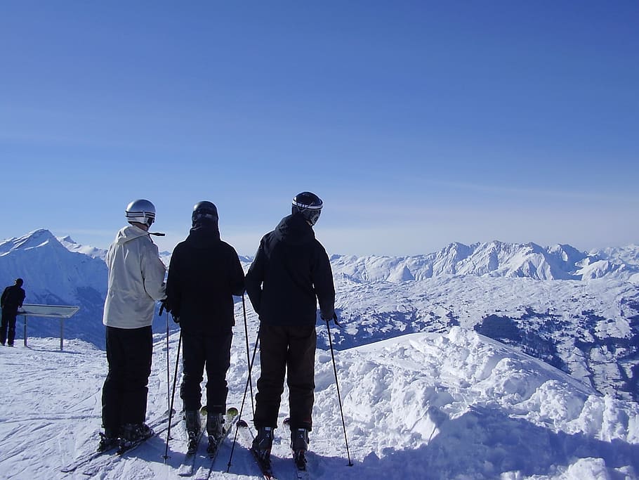 skiing, snow, swiss, mountain, winter, sport, outdoors, hiking HD wallpaper
