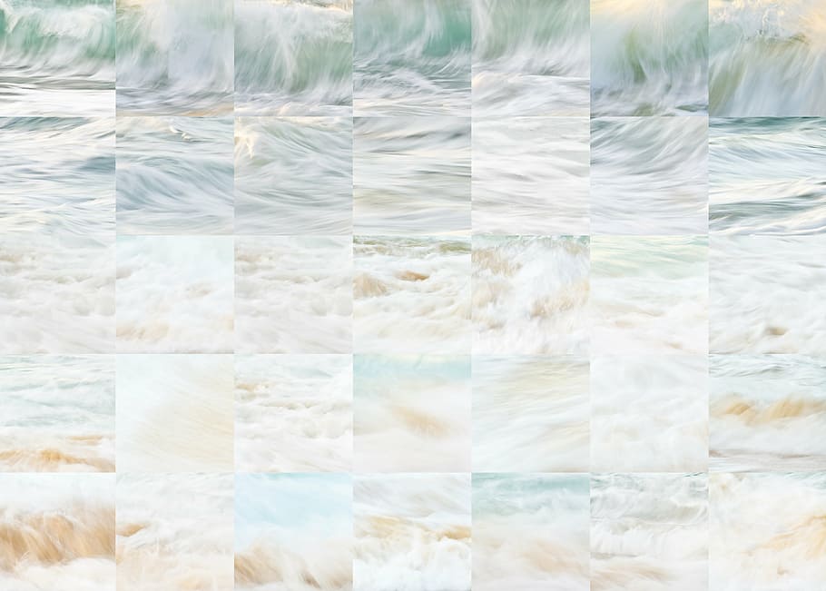 sea waves optical illusion, beach, ocean, coast, outdoor, beach background HD wallpaper
