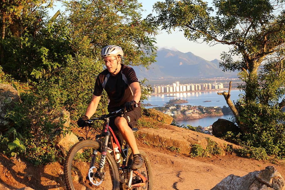 Enduro, Mtb, Sol, Bike, Pilot, Beach, mar, sport, allmountain HD wallpaper
