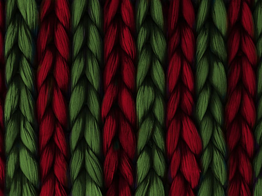 red and green striped illustration, Background, Weave, Plait, HD wallpaper