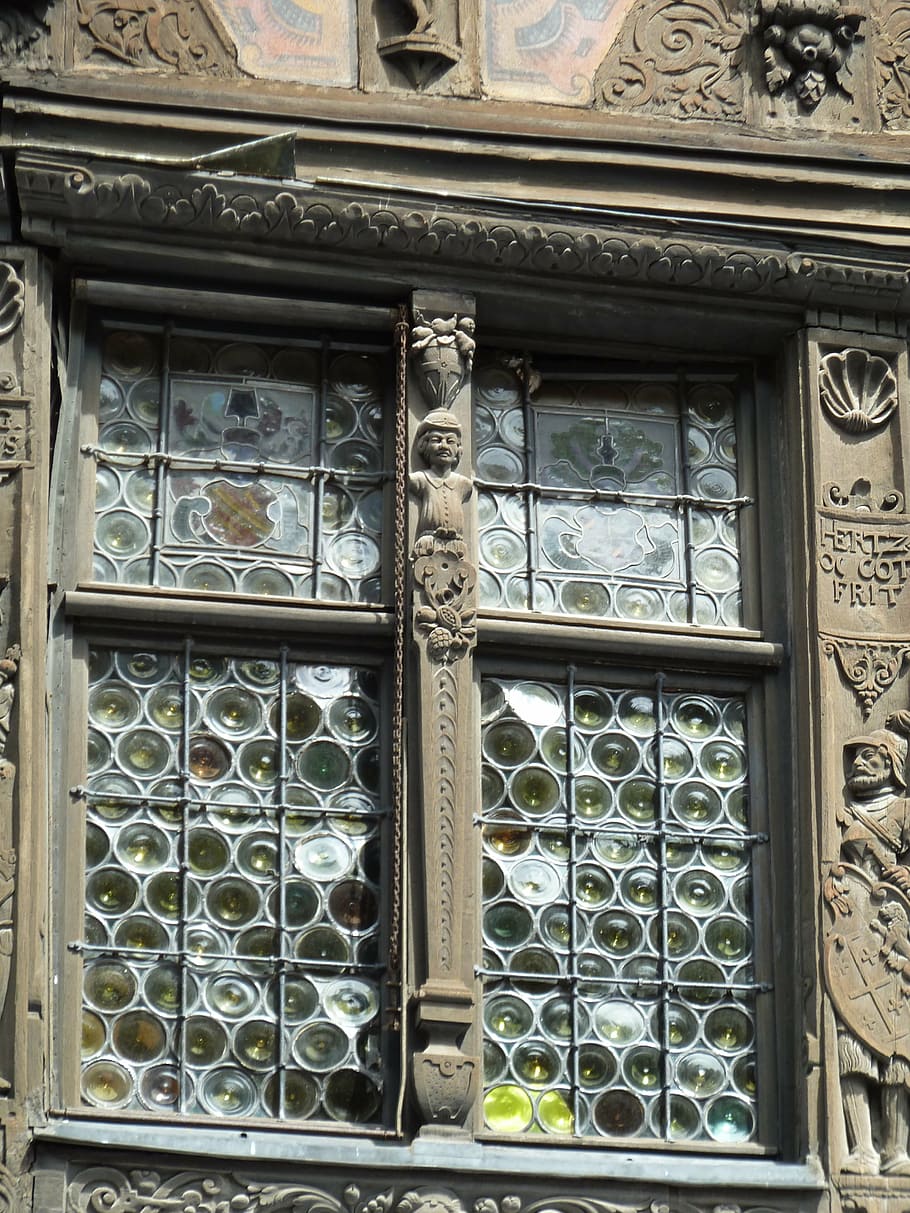 window, glass, disc, old, architecture, old window, middle ages HD wallpaper