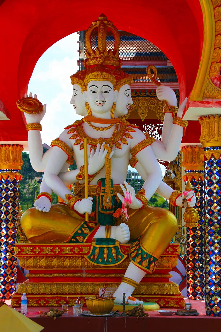 Hindu Deity statue, lakshmi, buddhist, thailand, india, culture, HD wallpaper