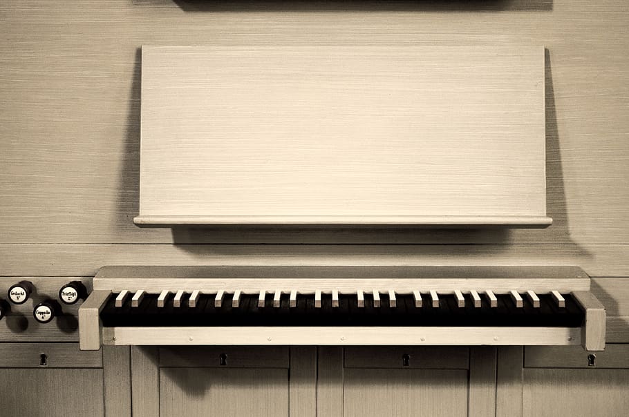 piano, note, synthesizer, ebony, instrument, ivory, keyboard, HD wallpaper
