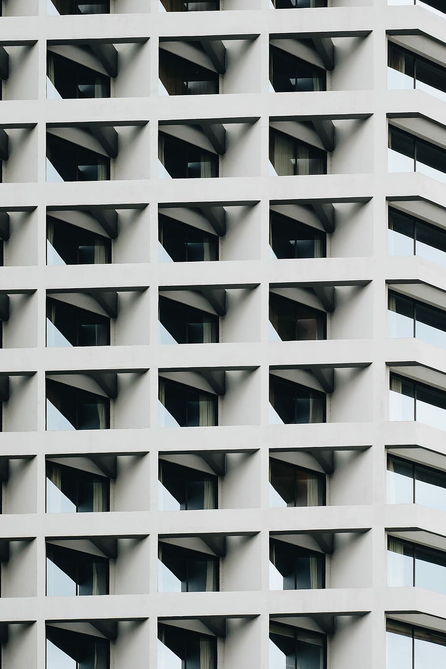 white concrete building, untitled, architecture, tower, window HD wallpaper