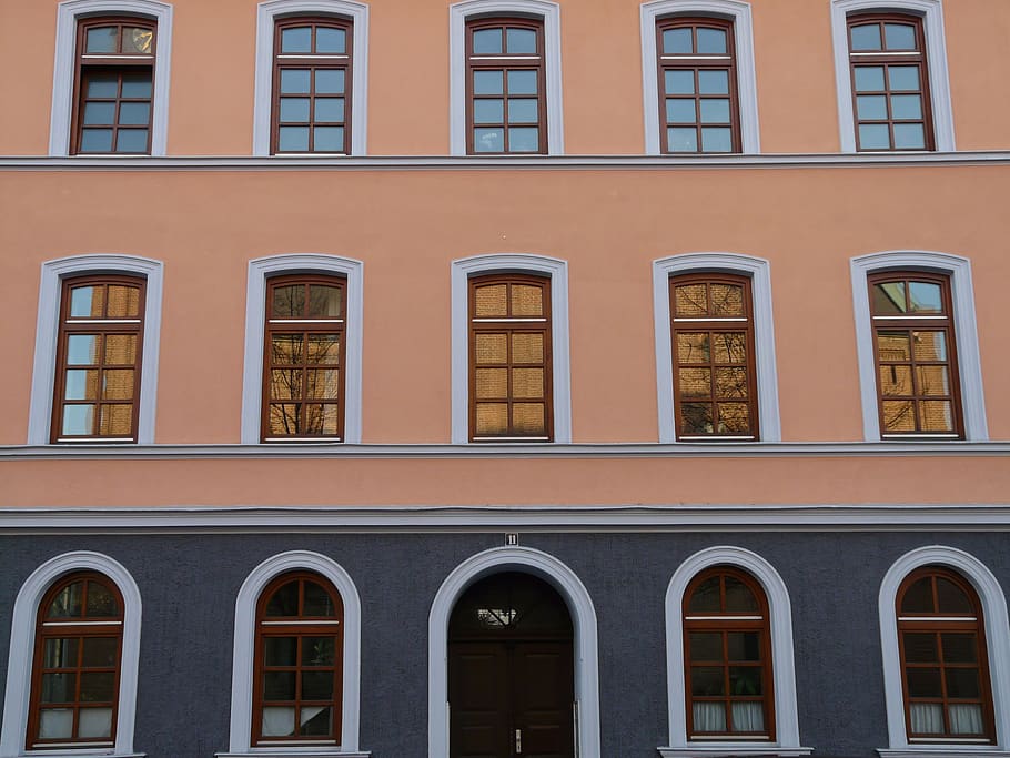 window, house, architecture, facade, live, mirroring, brick HD wallpaper